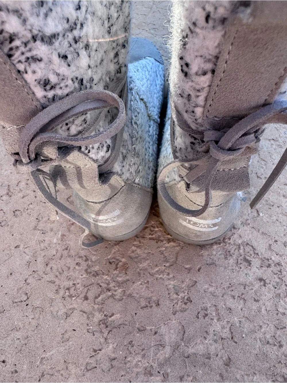 TOMS Women's Nepal boot Drizzle Grey Suede US Size 7
